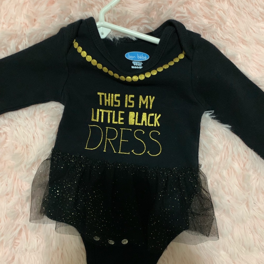 Little black dress onesie